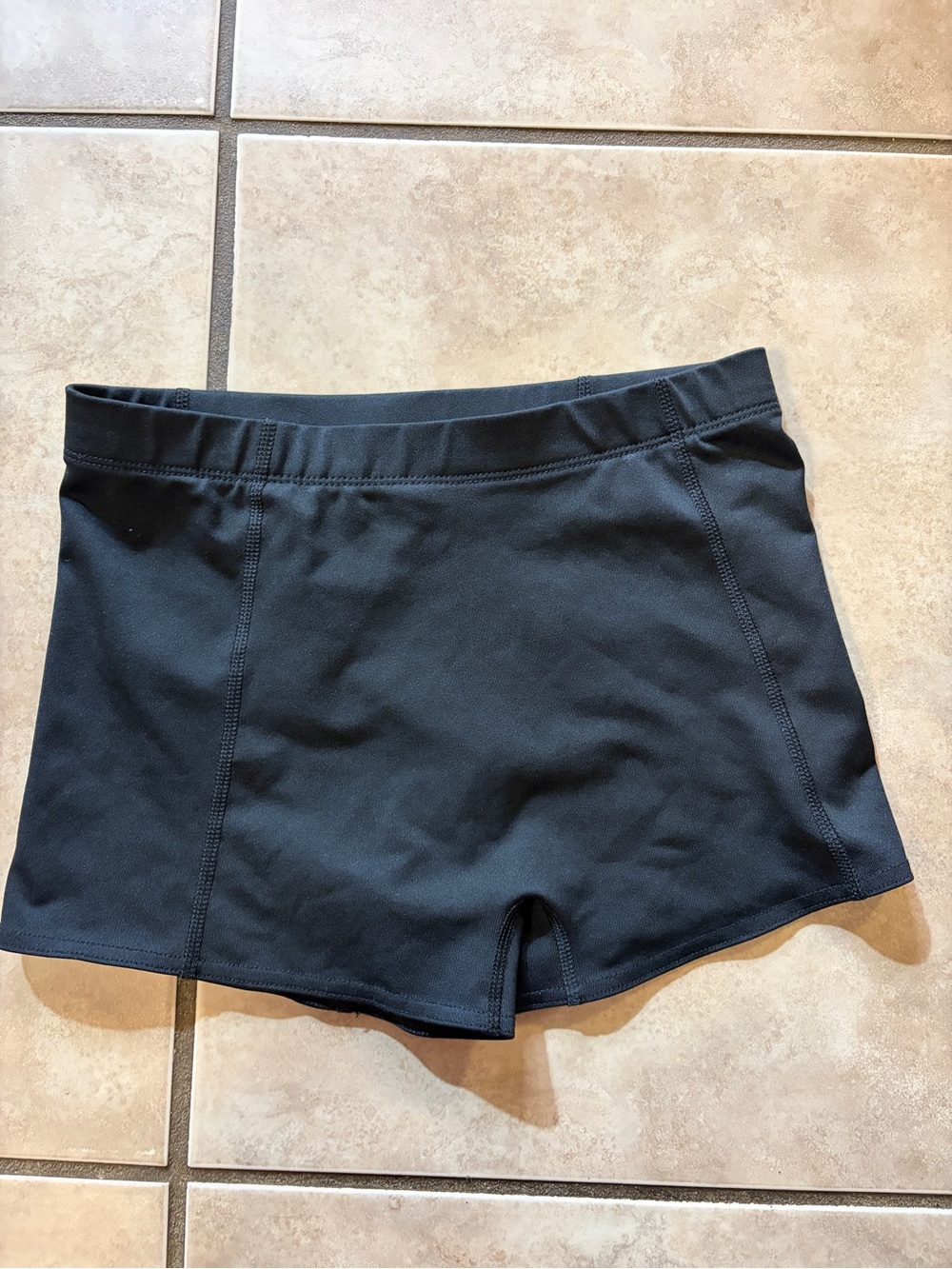 bcg Black Athletic Bike Shorts for Kids